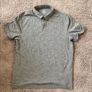 H&M Heather Gray Polo Shirt for Men